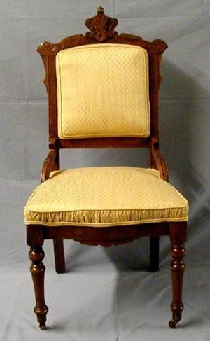 Primary view of object titled '[Eastlake side chair, gold]'.