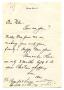 Letter: [Correspondence, with drawing, to Richard Niles Graham from Oscar Str…