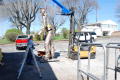 Primary view of [Assembling a Statue with a Forklift]