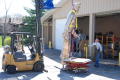 Photograph: [Assembling a Statue with a Forklift #4]