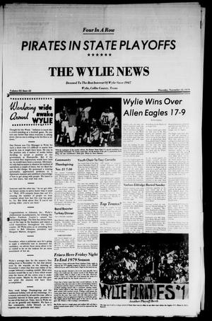 Primary view of The Wylie News (Wylie, Tex.), Vol. 32, No. 22, Ed. 1 Thursday, November 15, 1979