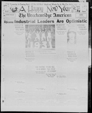 Primary view of object titled 'The Breckenridge American (Breckenridge, Tex.), Vol. 11, No. 27, Ed. 1, Thursday, January 1, 1931'.