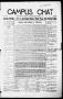 Thumbnail image of item number 1 in: 'Campus Chat (Denton, Tex.), Vol. 3, No. 9, Ed. 1 Thursday, November 28, 1918'.