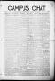Thumbnail image of item number 1 in: 'Campus Chat (Denton, Tex.), Vol. 7, No. 5, Ed. 1 Saturday, November 4, 1922'.