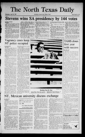 Primary view of object titled 'The North Texas Daily (Denton, Tex.), Vol. 72, No. 107, Ed. 1 Wednesday, April 26, 1989'.
