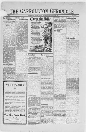 Primary view of object titled 'The Carrollton Chronicle (Carrollton, Tex.), Vol. 24, No. 10, Ed. 1 Friday, January 27, 1928'.