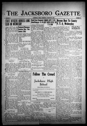 Primary view of object titled 'The Jacksboro Gazette (Jacksboro, Tex.), Vol. 59, No. 34, Ed. 1 Thursday, January 26, 1939'.