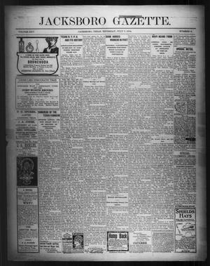 Primary view of object titled 'Jacksboro Gazette. (Jacksboro, Tex.), Vol. 25, No. 6, Ed. 1 Thursday, July 7, 1904'.