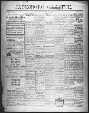 Primary view of object titled 'Jacksboro Gazette. (Jacksboro, Tex.), Vol. 26, No. 47, Ed. 1 Thursday, April 26, 1906'.