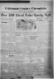 Newspaper: Coleman County Chronicle (Coleman, Tex.), Vol. 8, No. 29, Ed. 1 Thurs…