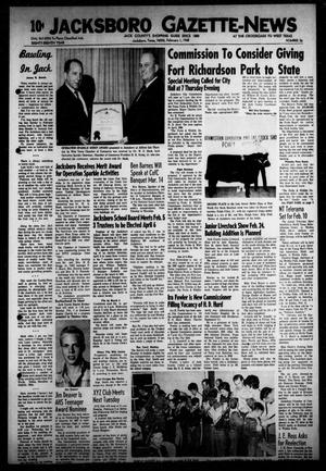 Primary view of object titled 'Jacksboro Gazette-News (Jacksboro, Tex.), Vol. EIGHTY-EIGHTH YEAR, No. 36, Ed. 0 Thursday, February 1, 1968'.