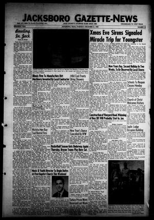 Primary view of object titled 'Jacksboro Gazette-News (Jacksboro, Tex.), Vol. 80, No. 32, Ed. 1 Thursday, December 31, 1959'.