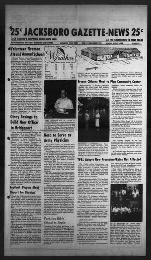Primary view of object titled 'Jacksboro Gazette-News (Jacksboro, Tex.), Vol. 103, No. 12, Ed. 1 Monday, August 2, 1982'.