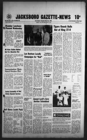 Primary view of object titled 'Jacksboro Gazette-News (Jacksboro, Tex.), Vol. 98, No. 22, Ed. 1 Monday, October 18, 1976'.