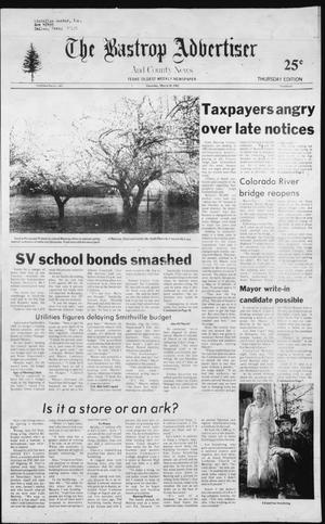 Primary view of object titled 'The Bastrop Advertiser and County News (Bastrop, Tex.), No. 6, Ed. 1 Thursday, March 18, 1982'.