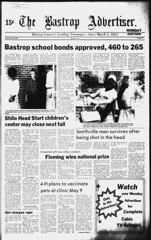 Primary view of object titled 'The Bastrop Advertiser (Bastrop, Tex.), No. 17, Ed. 1 Monday, April 28, 1980'.