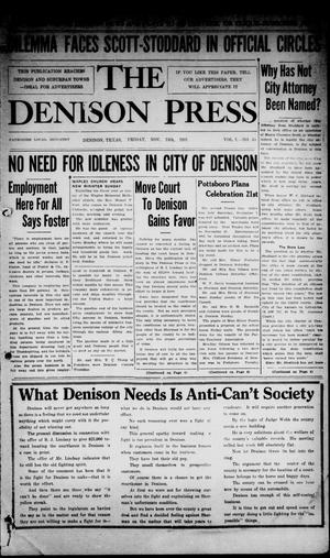 Primary view of object titled 'The Denison Press (Denison, Tex.), Vol. 1, No. 35, Ed. 1 Friday, November 13, 1931'.