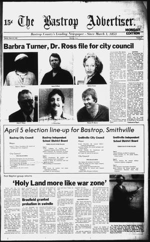 Primary view of object titled 'The Bastrop Advertiser (Bastrop, Tex.), No. 3, Ed. 1 Monday, March 10, 1980'.