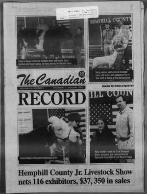 Primary view of object titled 'The Canadian Record (Canadian, Tex.), Vol. 110, No. 4, Ed. 1 Thursday, January 27, 2000'.