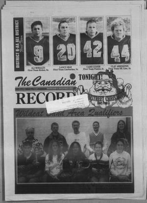 Primary view of object titled 'The Canadian Record (Canadian, Tex.), Vol. 111, No. 49, Ed. 1 Thursday, December 6, 2001'.