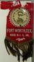 Primary view of [Red Fort Worth livestock ribbon with brass tassles]