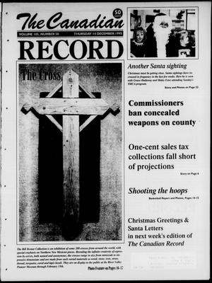 Primary view of object titled 'The Canadian Record (Canadian, Tex.), Vol. 105, No. 50, Ed. 1 Thursday, December 14, 1995'.