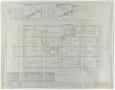 Technical Drawing: Weatherford Hotel, Weatherford, Texas: Second Floor Framing Plan