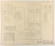 Technical Drawing: Elliott Hotel Addition, Odessa, Texas: Second Floor Plan and Schedules