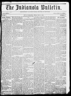 Primary view of object titled 'The Indianola Bulletin. (Indianola, Tex.), Vol. 1, No. 13, Ed. 1 Friday, July 6, 1855'.