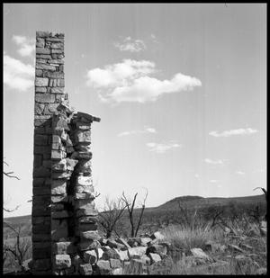 Primary view of object titled '[Partially Collapsed Stone Structure]'.