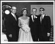 Photograph: [Photograph of a bride and groom, Mr. And Mrs. Pete Frost, and their …
