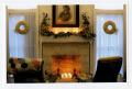 Photograph: [Photograph of the Pound House Parlor Fireplace at Christmas]