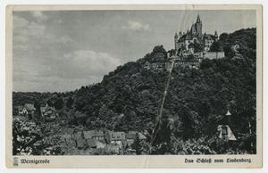 Primary view of object titled '[Postcard with a Photograph of the Wernigerode Castle]'.
