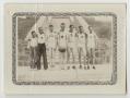 Primary view of [Photograph of Six Uniformed Basketball Players]