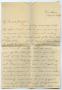 Letter: [Letter from John K. Strecker, Jr. to Josephine Bahl, August 22, 1896]