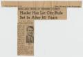 Thumbnail image of item number 1 in: '[Newspaper Clipping from the Fort Worth Star-Telegram]'.