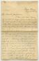 Letter: [Letter from John K. Strecker, Jr. to Josephine Bahl, August 12, 1896]