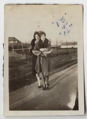 Primary view of object titled '[Photograph of Marie Haney and Vita Freeman]'.