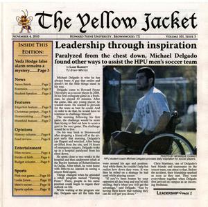 Primary view of object titled 'The Yellow Jacket (Brownwood, Tex.), Vol. 101, No. 5, Ed. 1 Thursday, November 4, 2010'.