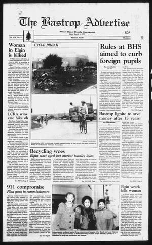 Primary view of object titled 'The Bastrop Advertiser (Bastrop, Tex.), Vol. 138, No. 15, Ed. 1 Monday, April 22, 1991'.