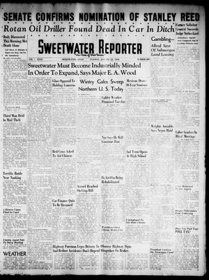 Primary view of object titled 'Sweetwater Reporter (Sweetwater, Tex.), Vol. 40, No. 280, Ed. 1 Tuesday, January 25, 1938'.