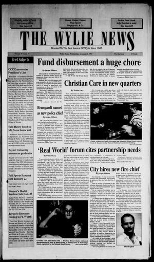 Primary view of object titled 'The Wylie News (Wylie, Tex.), Vol. 47, No. 34, Ed. 1 Wednesday, January 26, 1994'.