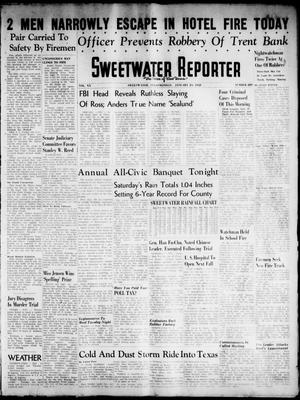 Primary view of object titled 'Sweetwater Reporter (Sweetwater, Tex.), Vol. 40, No. 280, Ed. 1 Monday, January 24, 1938'.