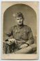 Postcard: [Portrait of an Unidentified World War One Soldier in Uniform]