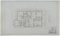 Technical Drawing: Mr. A. W. Wible's Apartment, Dallas, Texas: Second Floor Plan