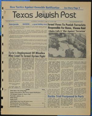 Primary view of object titled 'Texas Jewish Post (Fort Worth, Tex.), Vol. 40, No. 1, Ed. 1 Thursday, January 2, 1986'.