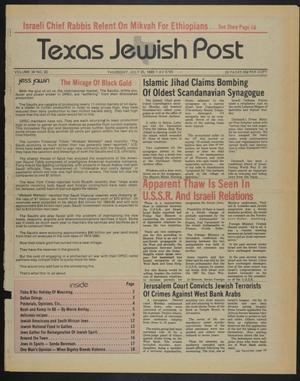 Primary view of object titled 'Texas Jewish Post (Fort Worth, Tex.), Vol. 39, No. 30, Ed. 1 Thursday, July 25, 1985'.