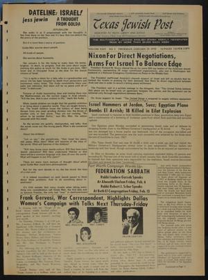 Primary view of object titled 'Texas Jewish Post (Fort Worth, Tex.), Vol. 24, No. 5, Ed. 1 Thursday, January 29, 1970'.