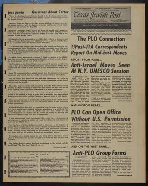 Primary view of object titled 'Texas Jewish Post (Fort Worth, Tex.), Vol. 31, No. 35, Ed. 1 Thursday, September 1, 1977'.