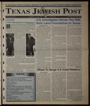 Primary view of object titled 'Texas Jewish Post (Fort Worth, Tex.), Vol. 52, No. 10, Ed. 1 Thursday, March 5, 1998'.